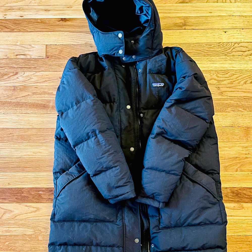 Patagonia Downdrift Black Insulated Parka Jacket Women’s Size Large